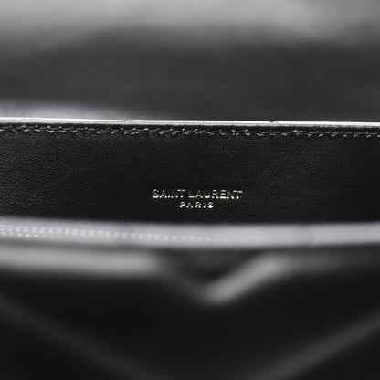 Saint Laurent Calfskin Y Quilted Monogram Medium Loulou Chain Satchel Black 5 of 11