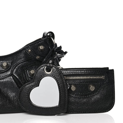 Balenciaga Agneau Arena Le Cagole Shoulder Bag XS Black 9 of 14