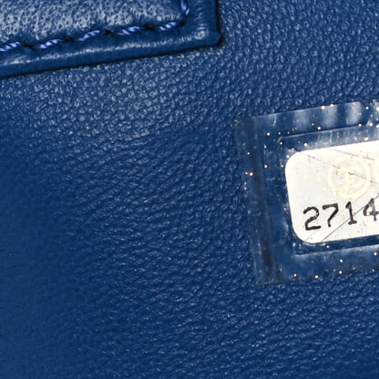 Chanel Calfskin Small Trendy CC Bowling Bag Blue 7 of 11