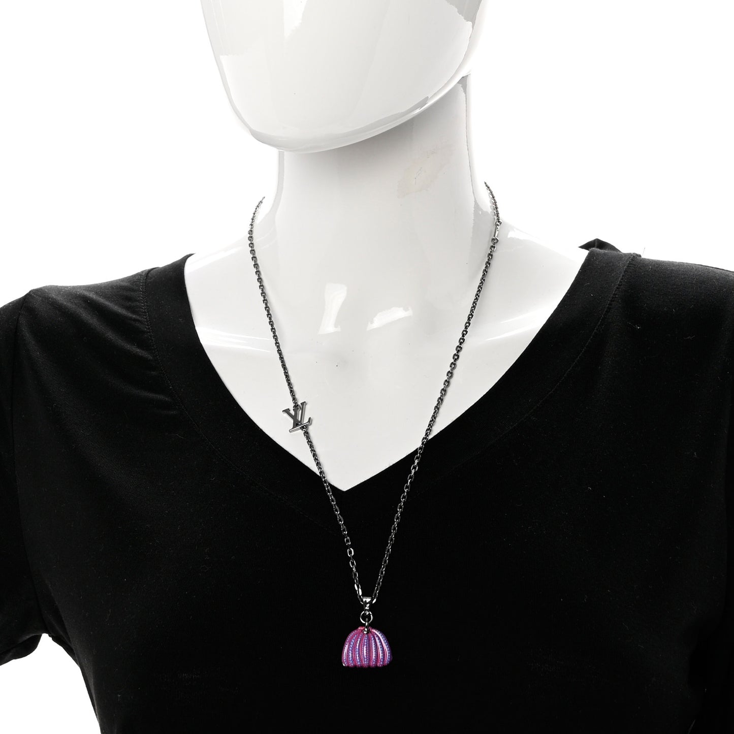 X Yayoi Kusama Pumpkin Pendant Necklace