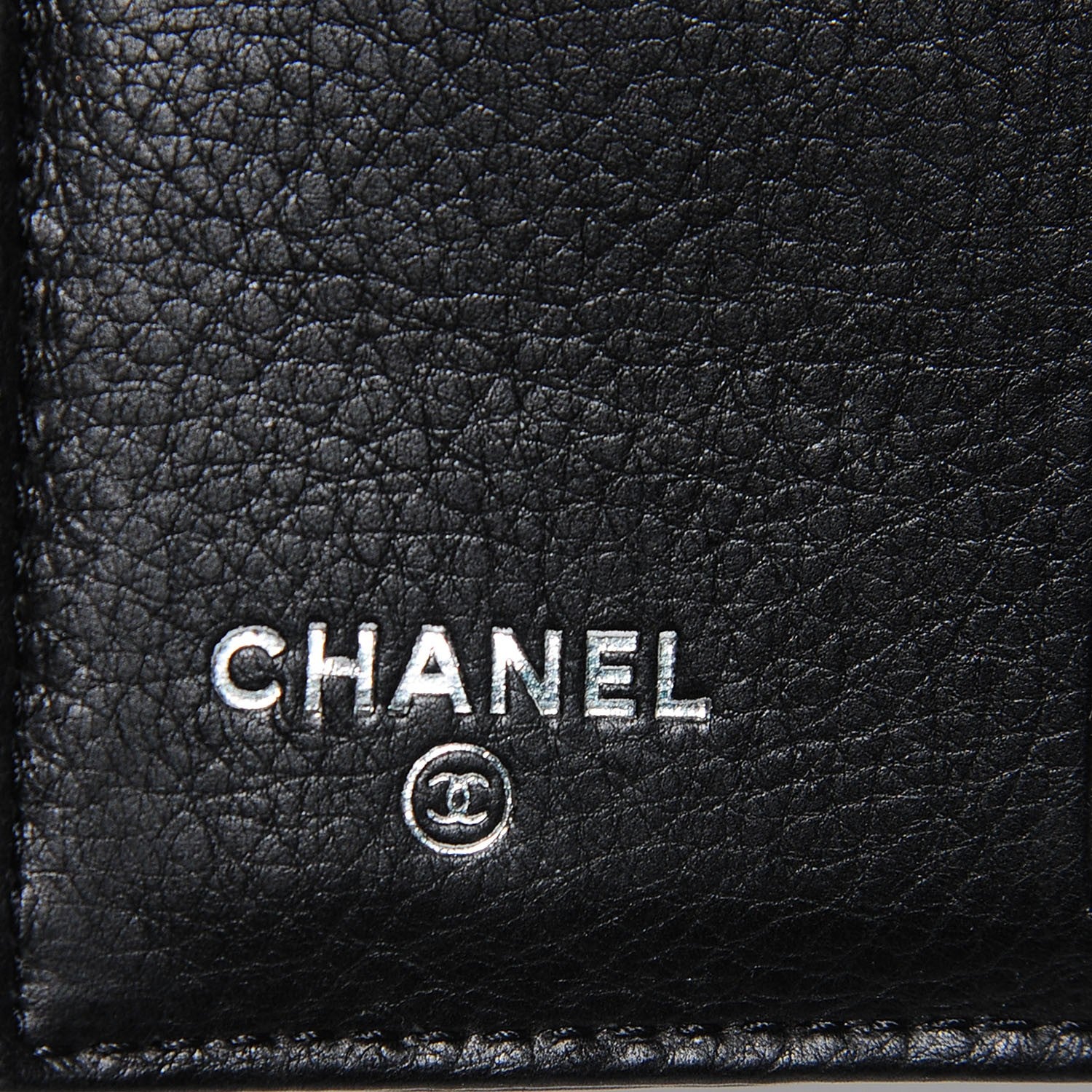 Chanel Calfskin Lucky Symbols Compact French Wallet Black 6 of 8