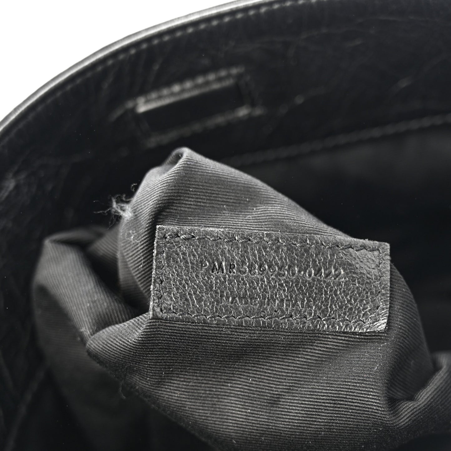 Crinkled Calfskin Matelasse Monogram Large Niki Shopper Tote Black