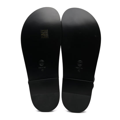 Chanel Grained Calfskin Velcro Dad Sandals 40 Black 5 of 9