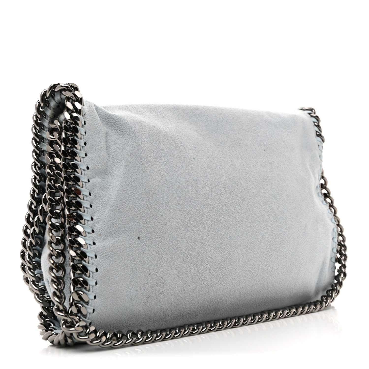 Stella McCartney Shaggy Deer Falabella Crossbody Clutch Ice Blue 3 of 11
