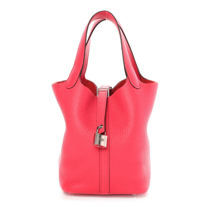 Hermes Taurillon Clemence Picotin Lock 18 PM Rose Extreme 1 of 9