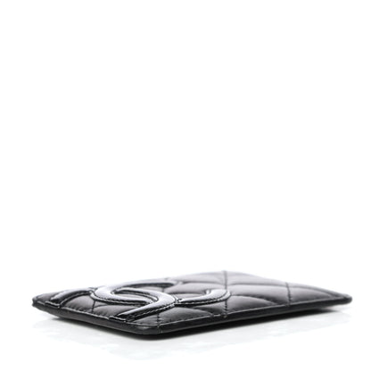 Chanel Calfskin Quilted Cambon Card Holder Black 4 of 7
