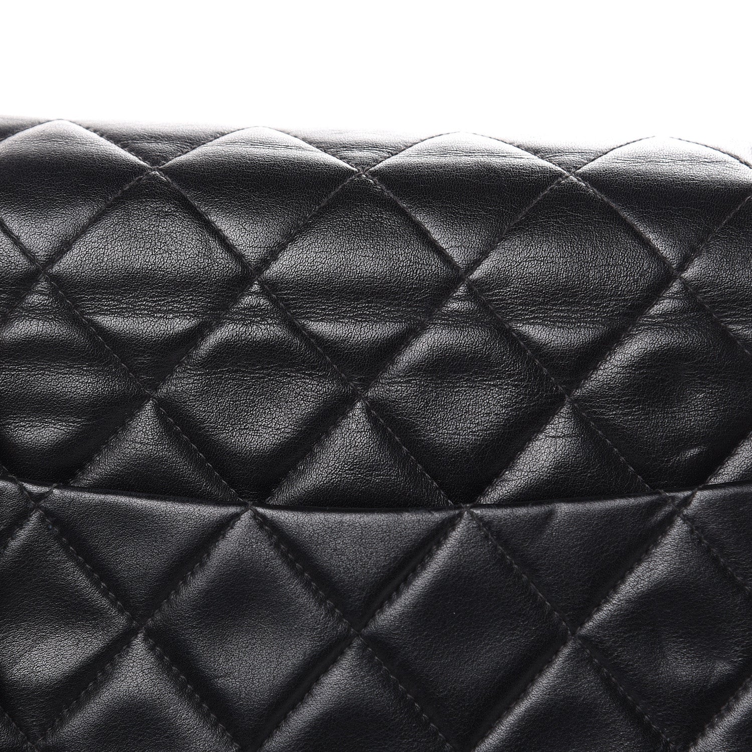 Chanel Lambskin Quilted XL Jumbo Single Flap Black 10 of 18