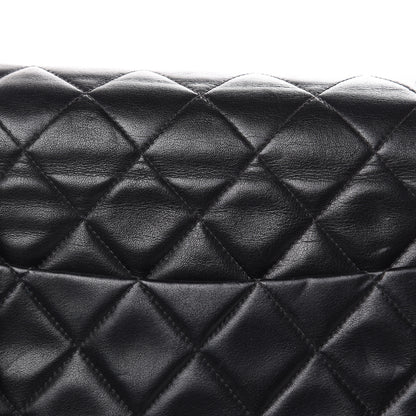 Chanel Lambskin Quilted XL Jumbo Single Flap Black 10 of 18
