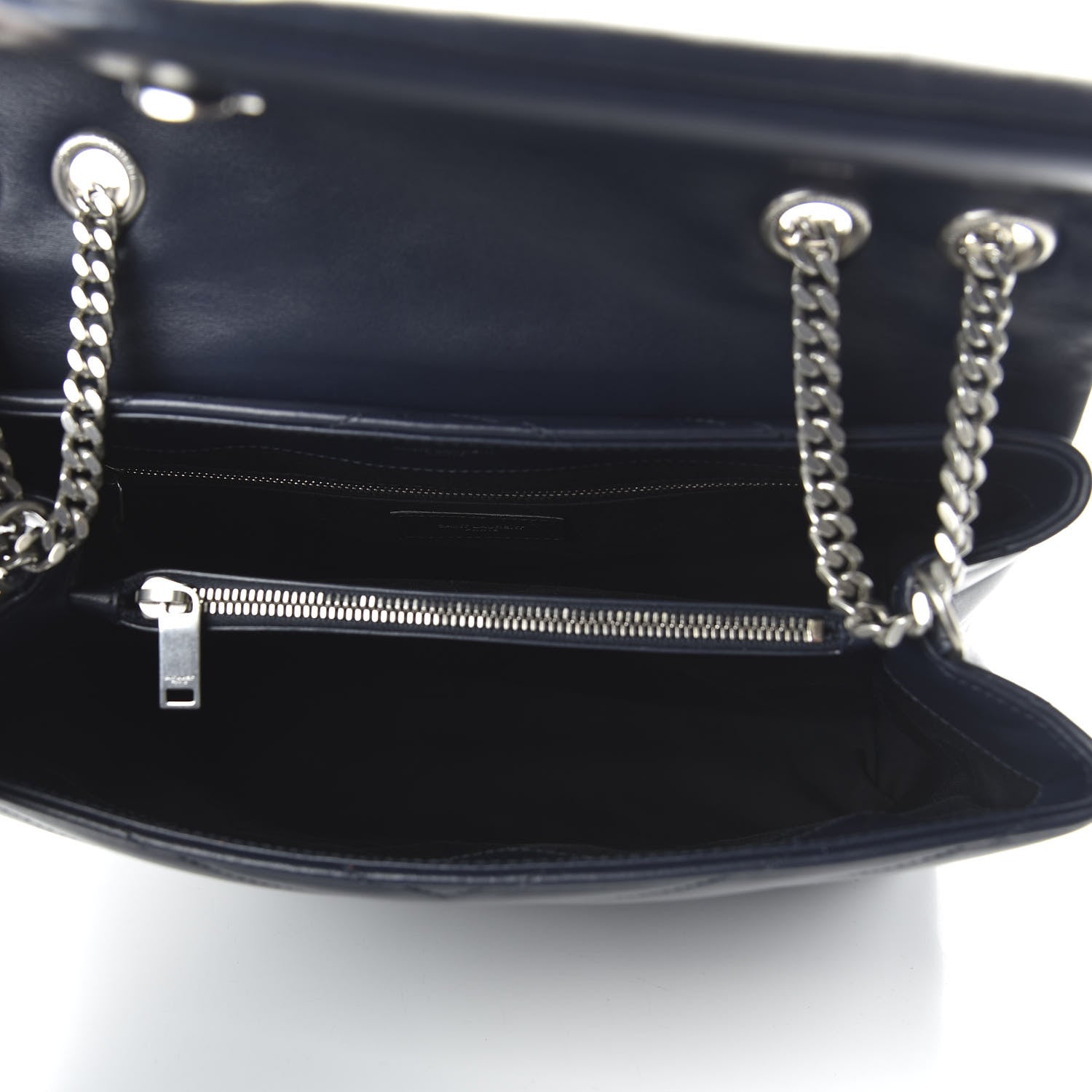 Saint Laurent Calfskin Y Quilted Monogram Medium Loulou Chain Satchel Medium Blue 5 of 9