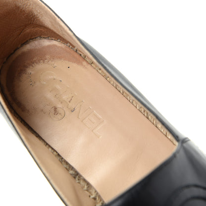 Chanel Lambskin CC Espadrilles 40 Black 8 of 11
