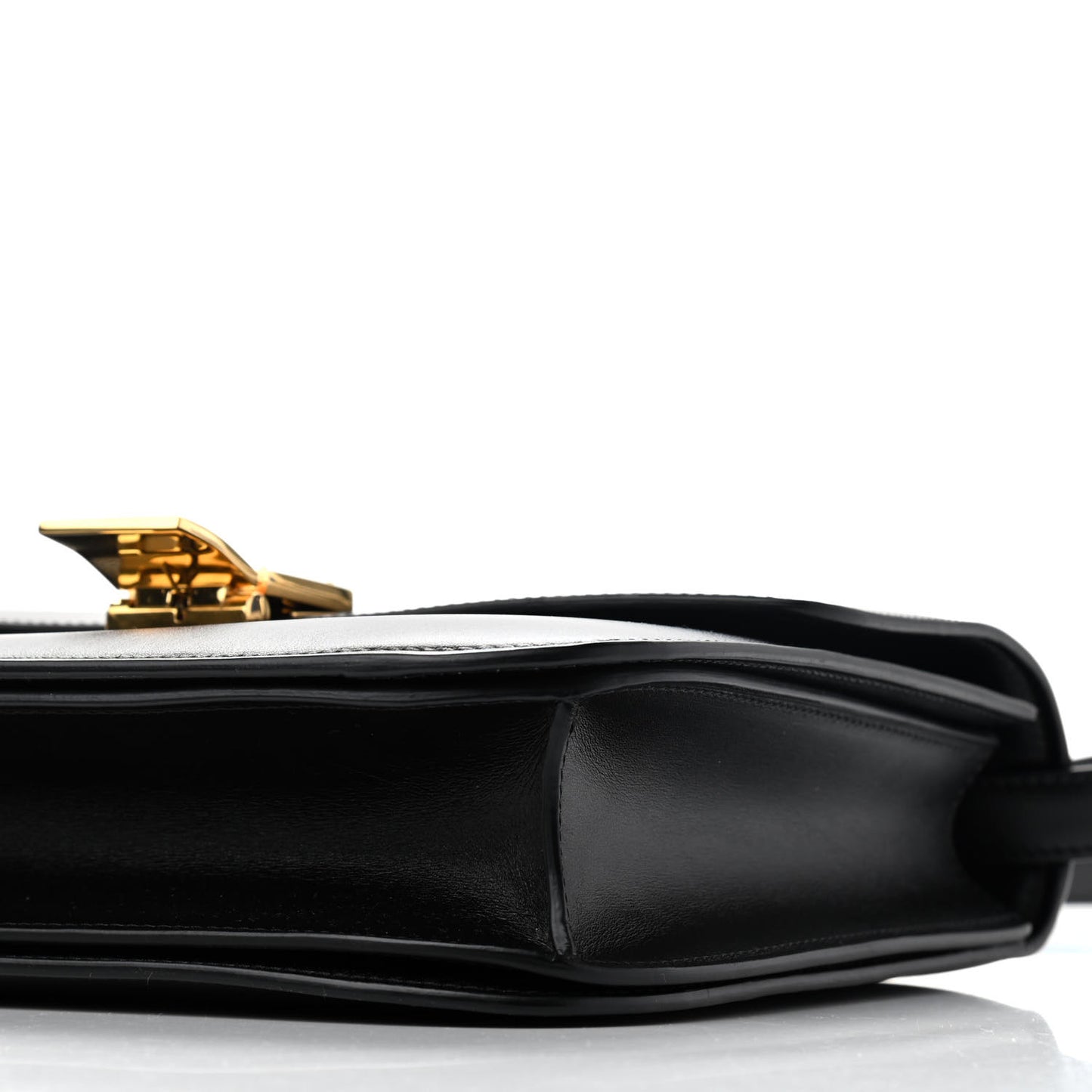 Box Calfskin Medium Classic Box Flap Bag Black