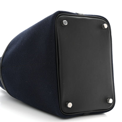 Hermes Toile Goeland Swift Cargo Picotin Lock 18 Bleu Marine 9 of 11