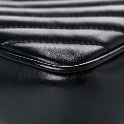 Saint Laurent Calfskin Matelasse Monogram Lou Camera Bag Black 9 of 16