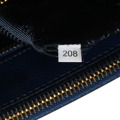 Prada Saffiano Lux Medium Double Zip Tote Bluette 8 of 10