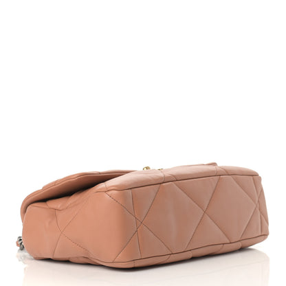 Chanel Lambskin Quilted Large Chanel 19 Flap Brown 4 of 9
