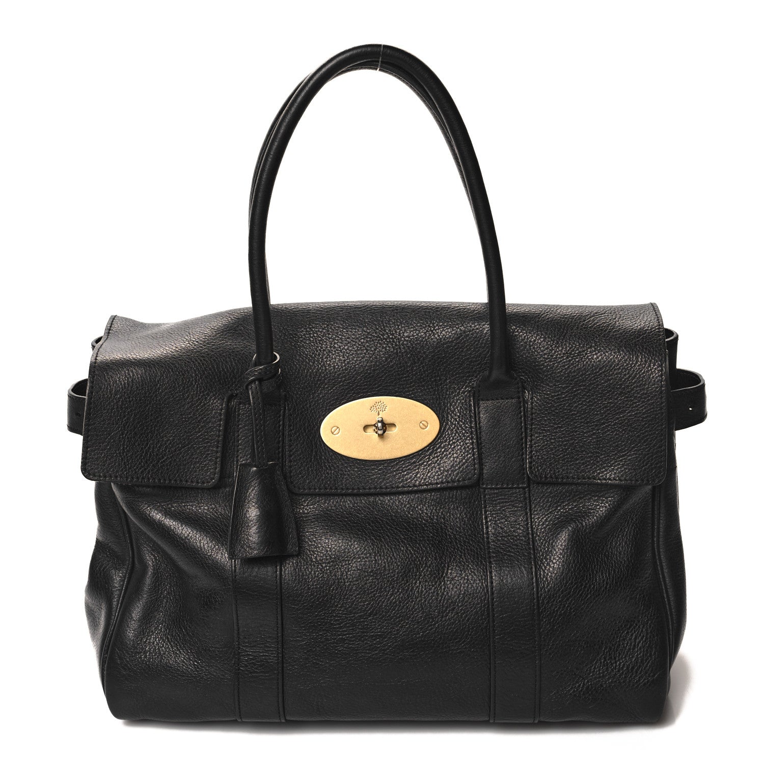 Mulberry Small Classic Grain Bayswater Black 1 of 9