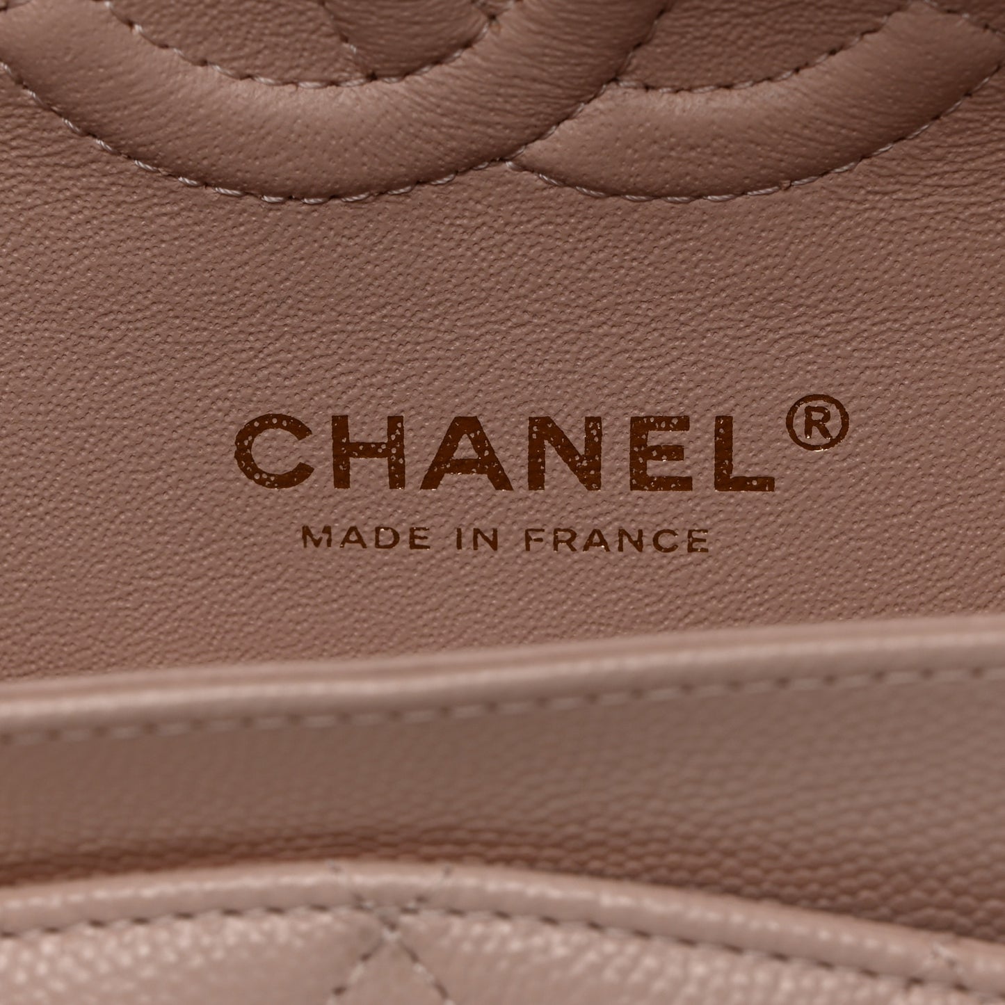 Caviar Quilted Small Double Flap Light Pink