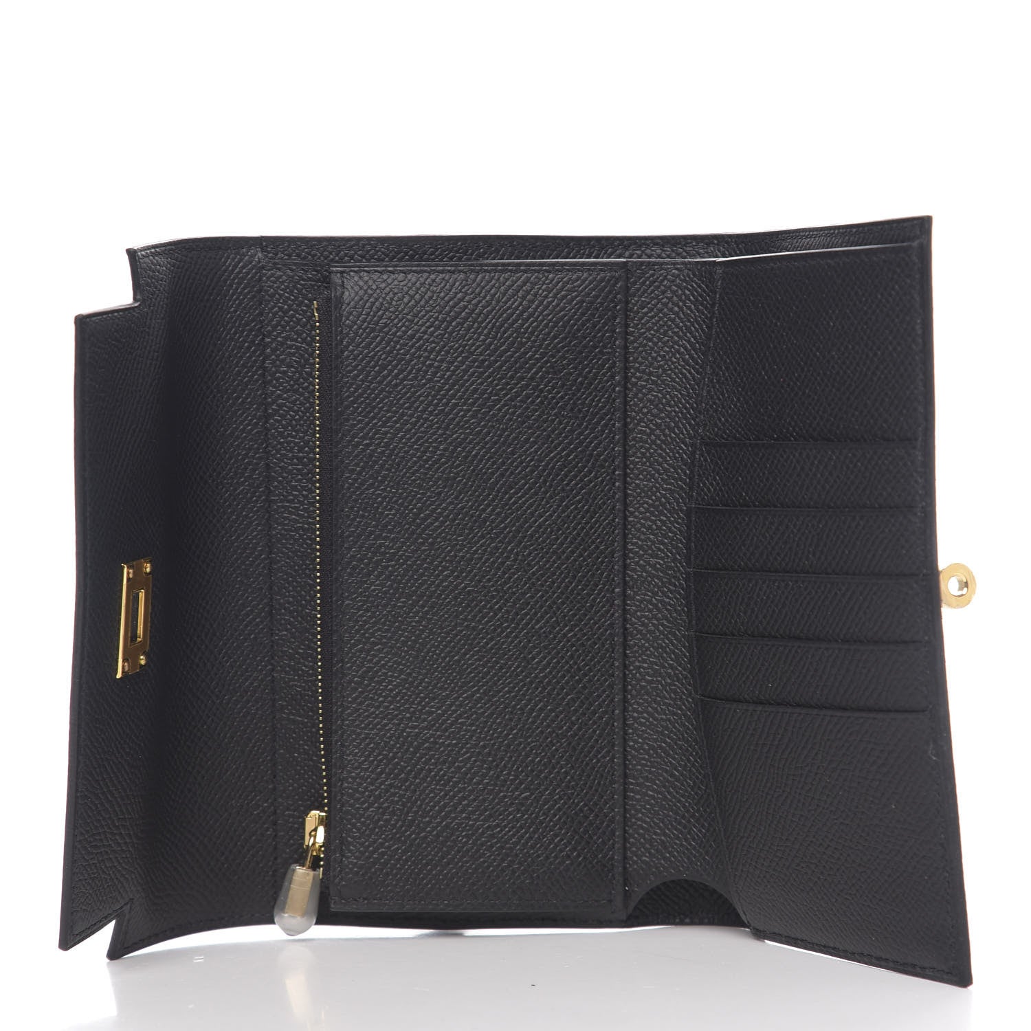 Hermes Epsom Medium Kelly Wallet Bleu Indigo 4 of 7