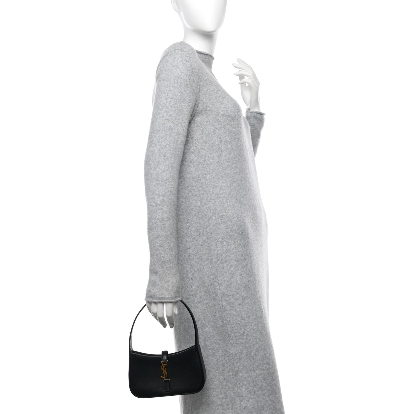 Smooth Calfskin Le 5 A 7 Mini Hobo Black