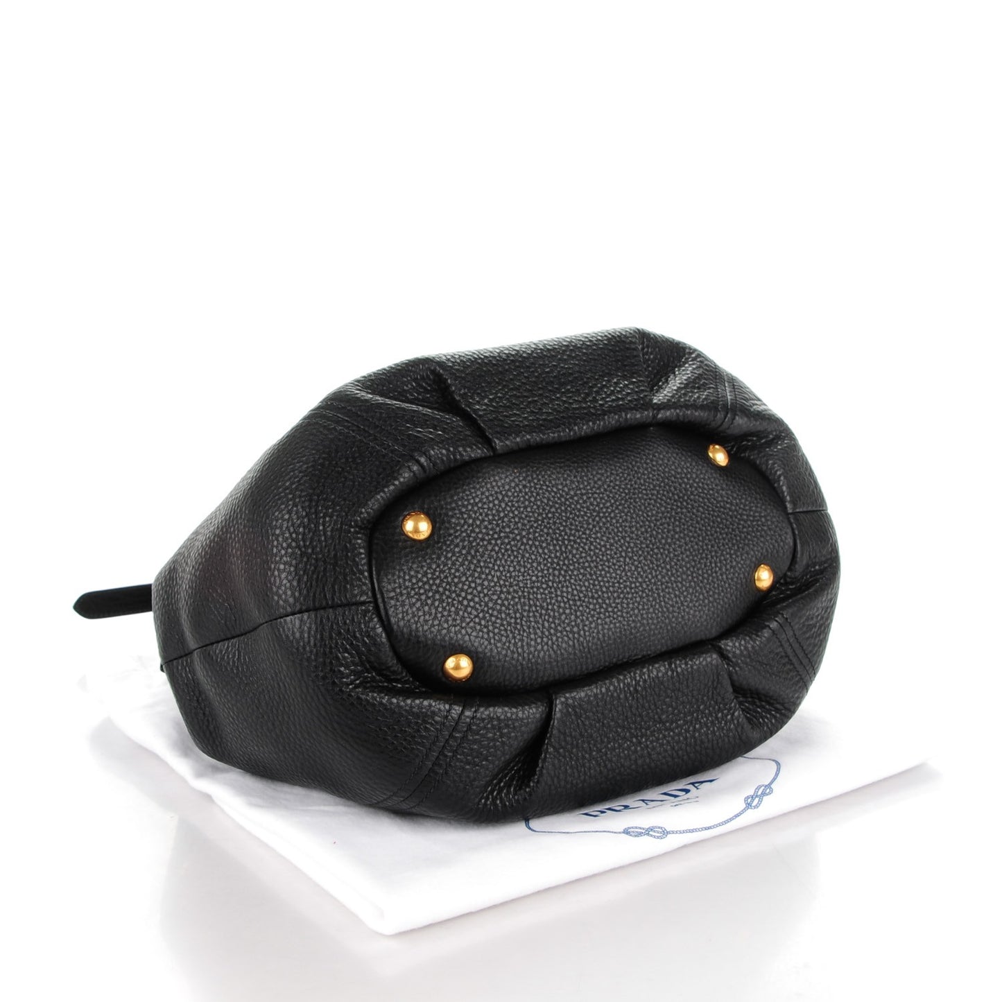 Vitello Daino Shoulder Bag Nero Black
