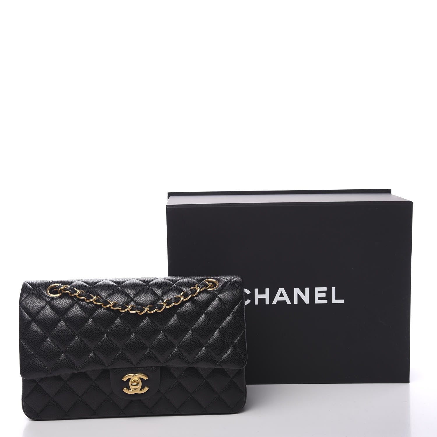 Chanel Caviar Quilted Medium Double Flap Black 10 of 10