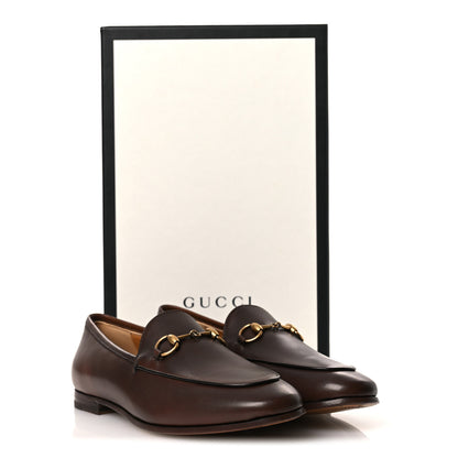 Gucci Calfskin Womens Jordaan Loafers 37 Fondente Brown 12 of 12