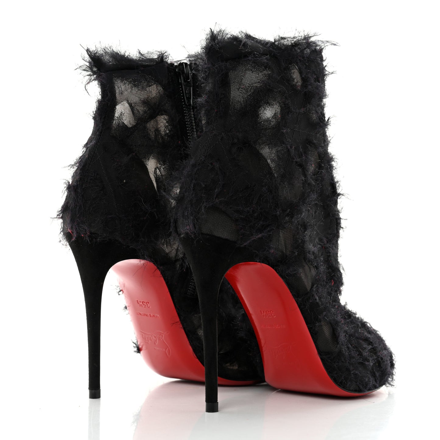 Organza Toubootfrou 100 Ankle Booties 35.5 Black