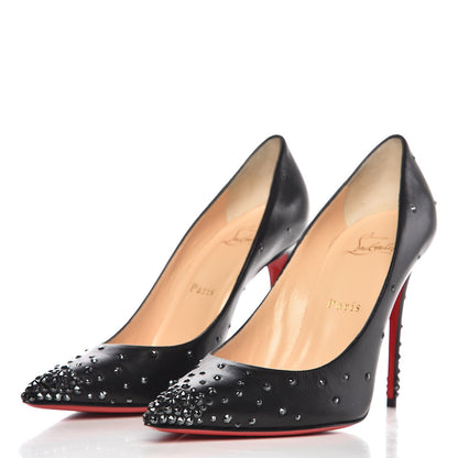 Christian Louboutin Kid Degrastrasss 100 Pumps 38 Hematite Black 2 of 8