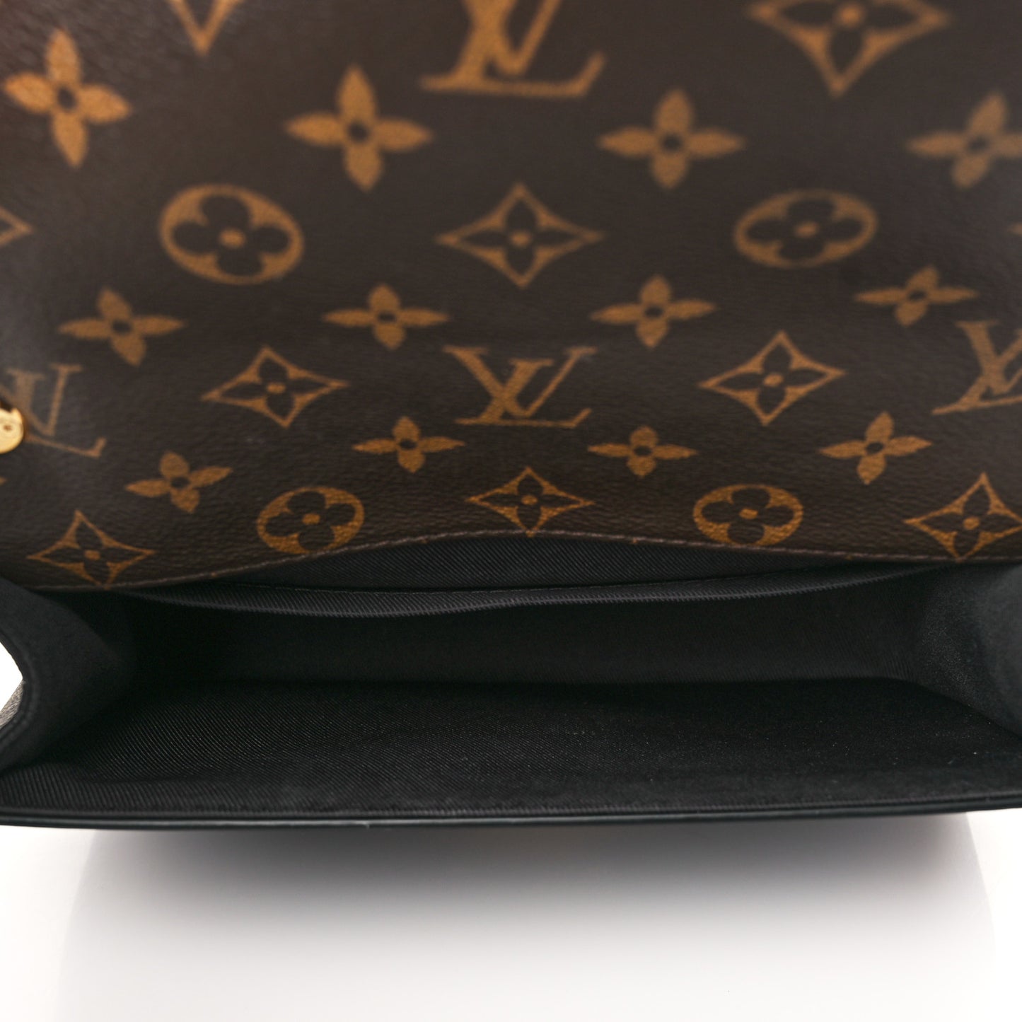 Patent Calfskin Monogram Cherrywood BB Black