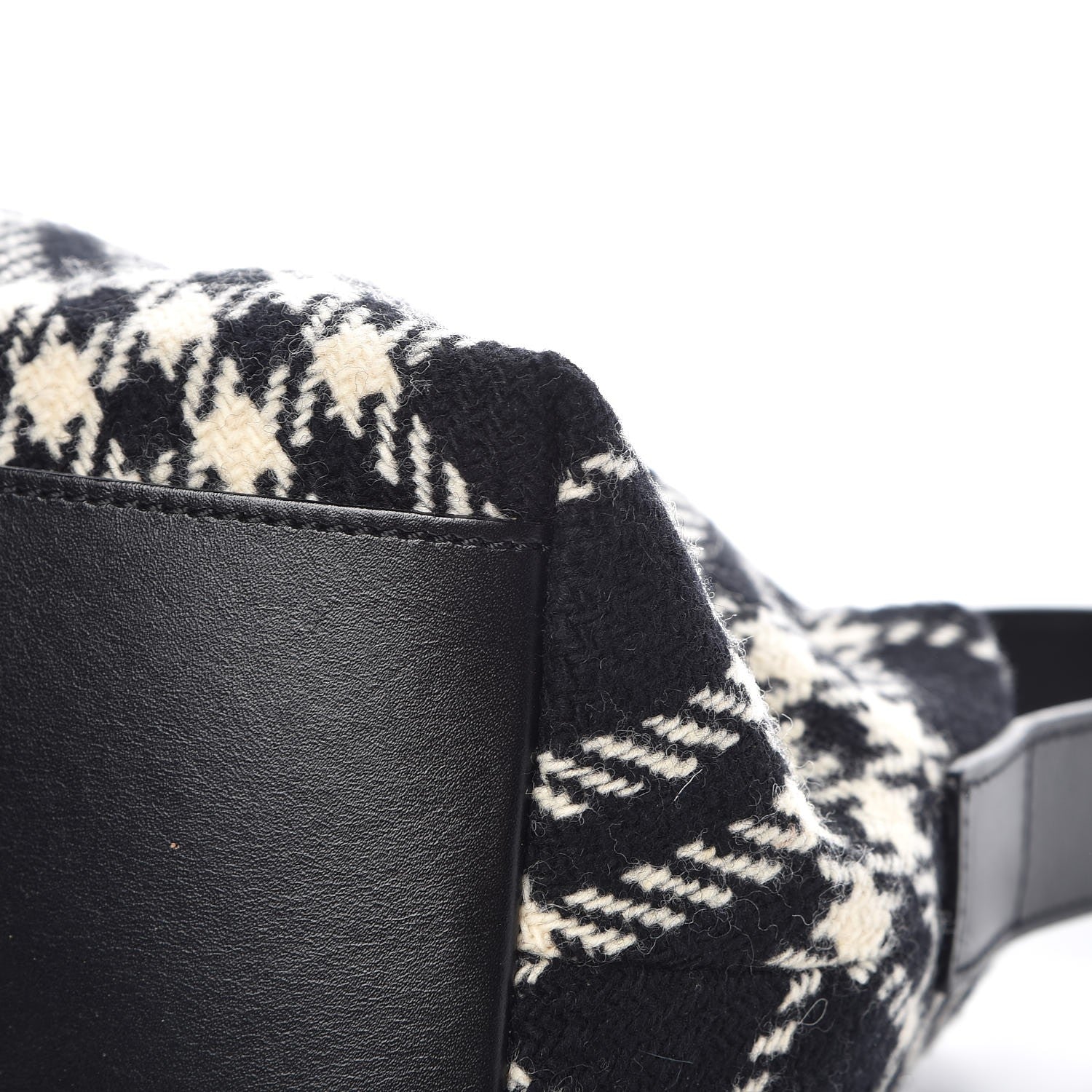 Burberry Wool Plaid Check Small Shoulder Bag Black 11 of 14
