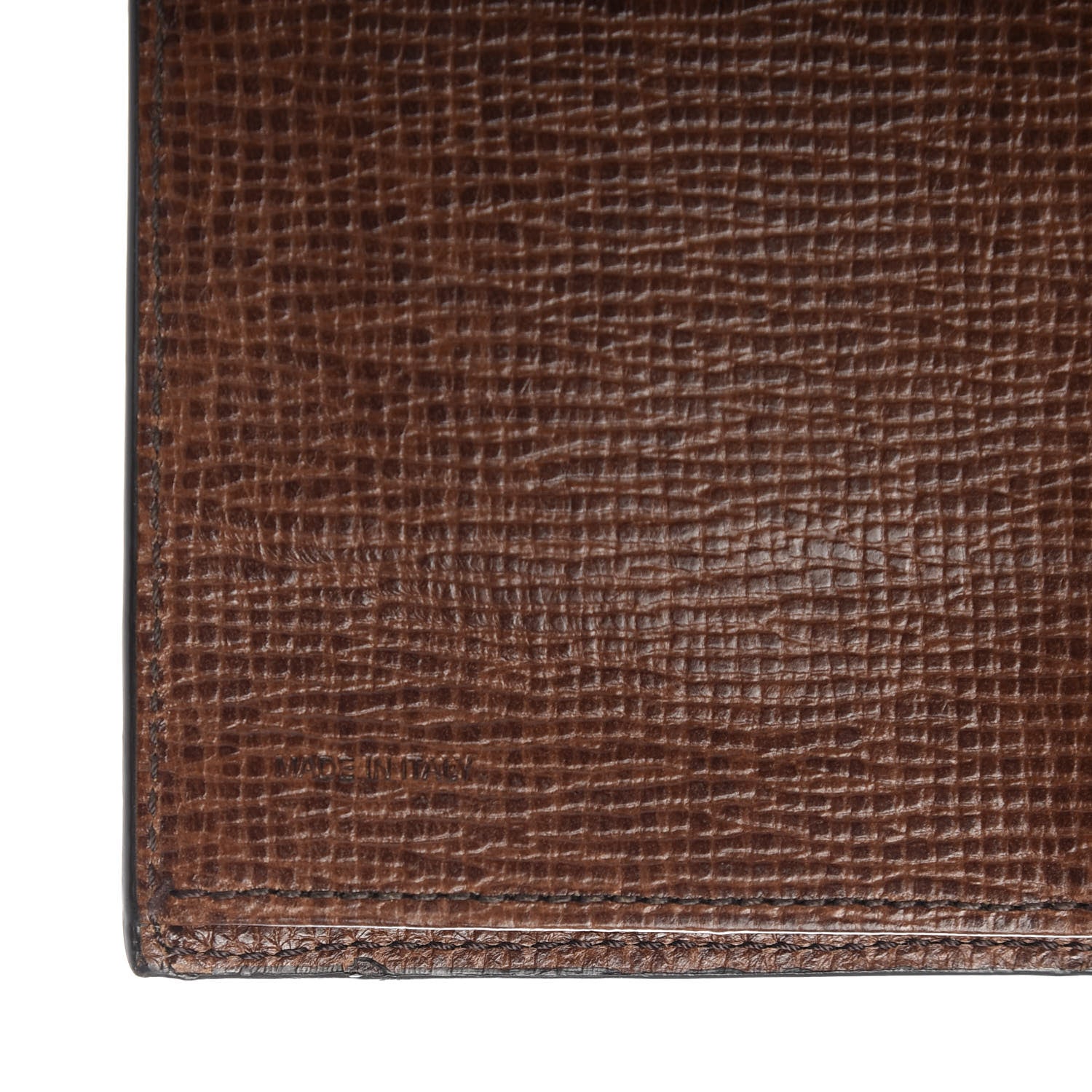 Fendi Zucca Spalmati Vertical Wallet Tobacco Cioccolato 6 of 8