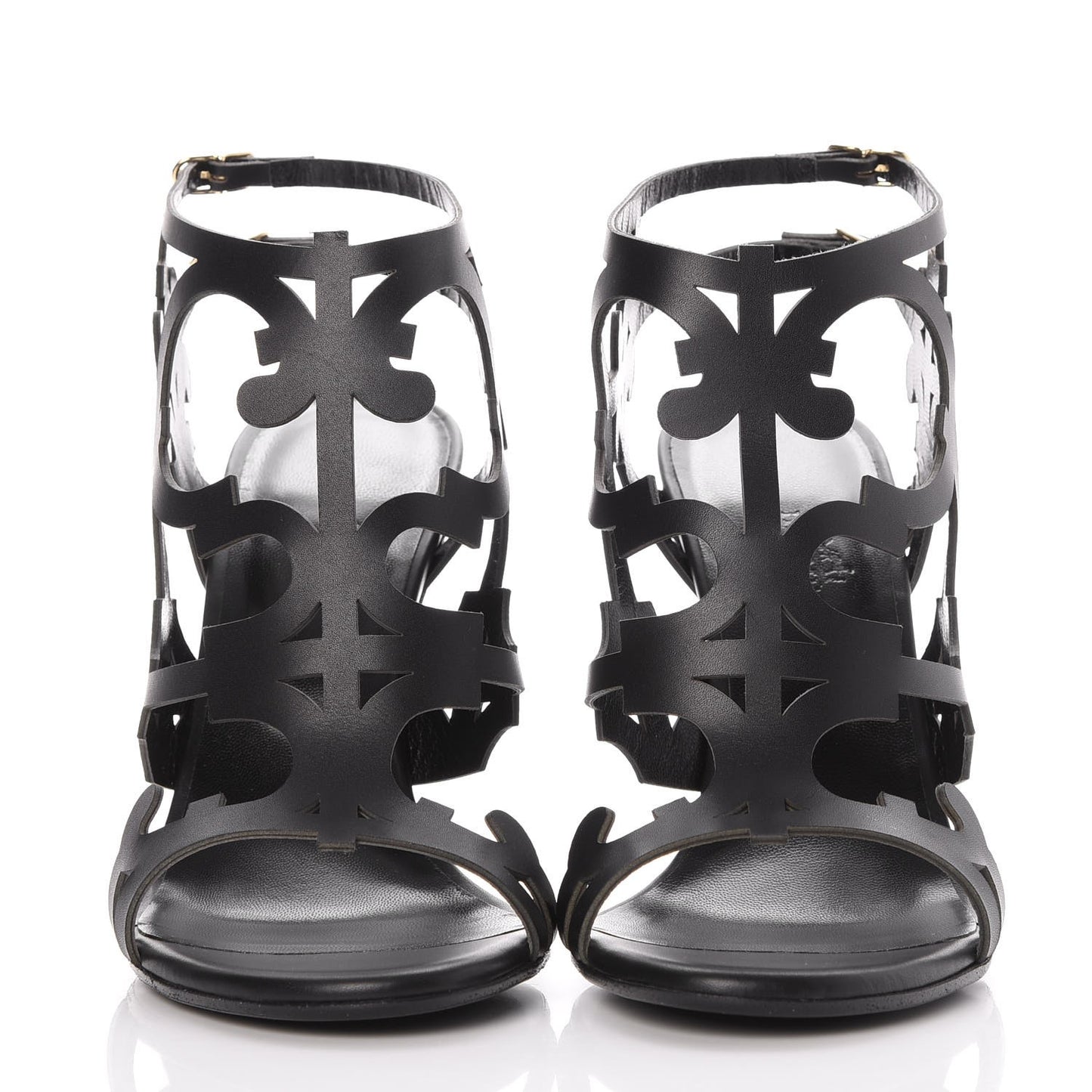 Calfskin Keira Sandals 37.5 Black