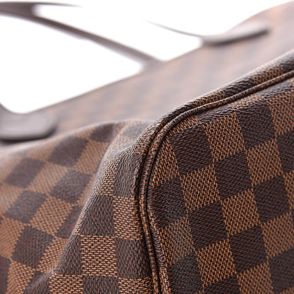 Louis Vuitton Damier Ebene Neo Neverfull MM Rose Ballerine 14 of 17