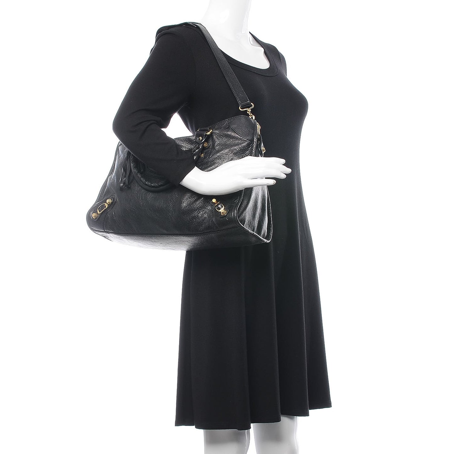 Agneau Giant 12 Gold Hardware City Black
