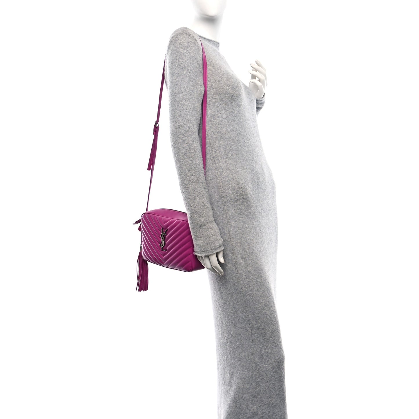 Calfskin Matelasse Monogram Lou Camera Bag Electric Fuchsia