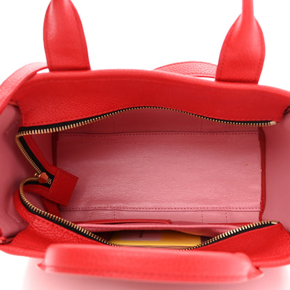 Marc Jacobs Grained Calfskin Small The Tote Bag Red 5 of 10