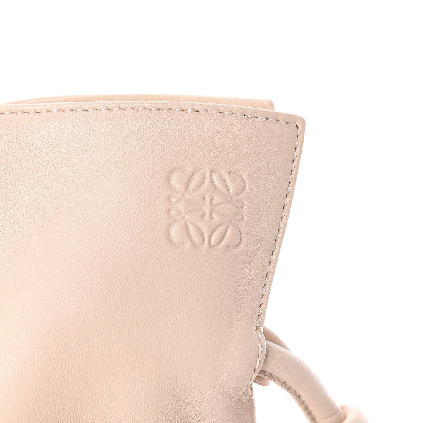 Calfskin Small Flamenco Knot Bag Ivory