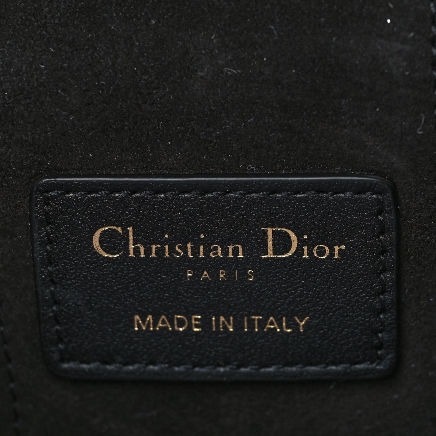 Christian Dior Lambskin Cannage Micro Lady Dior Vanity Case Black 6 of 9