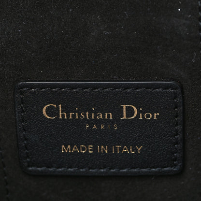 Christian Dior Lambskin Cannage Micro Lady Dior Vanity Case Black 6 of 9