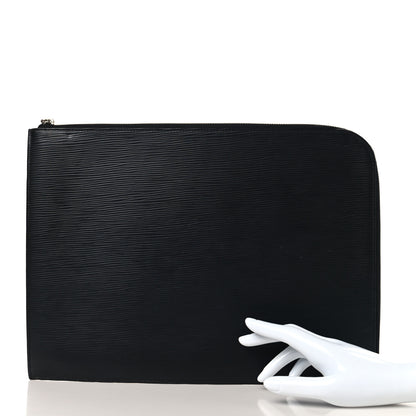 Louis Vuitton Epi Pochette Jour GM Black 2 of 12