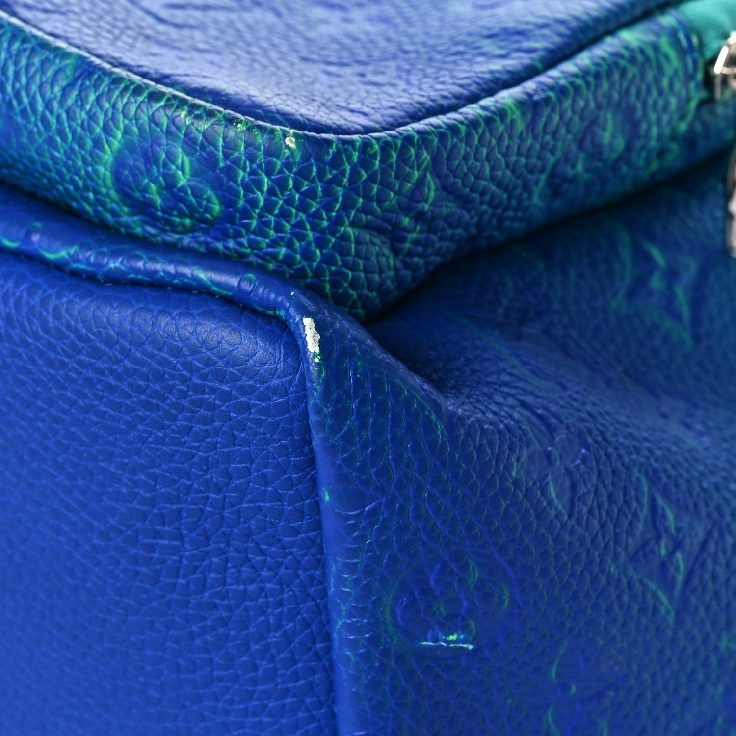 Louis Vuitton Taurillon Illusion Multipockets Backpack Bleu Vert 9 of 10