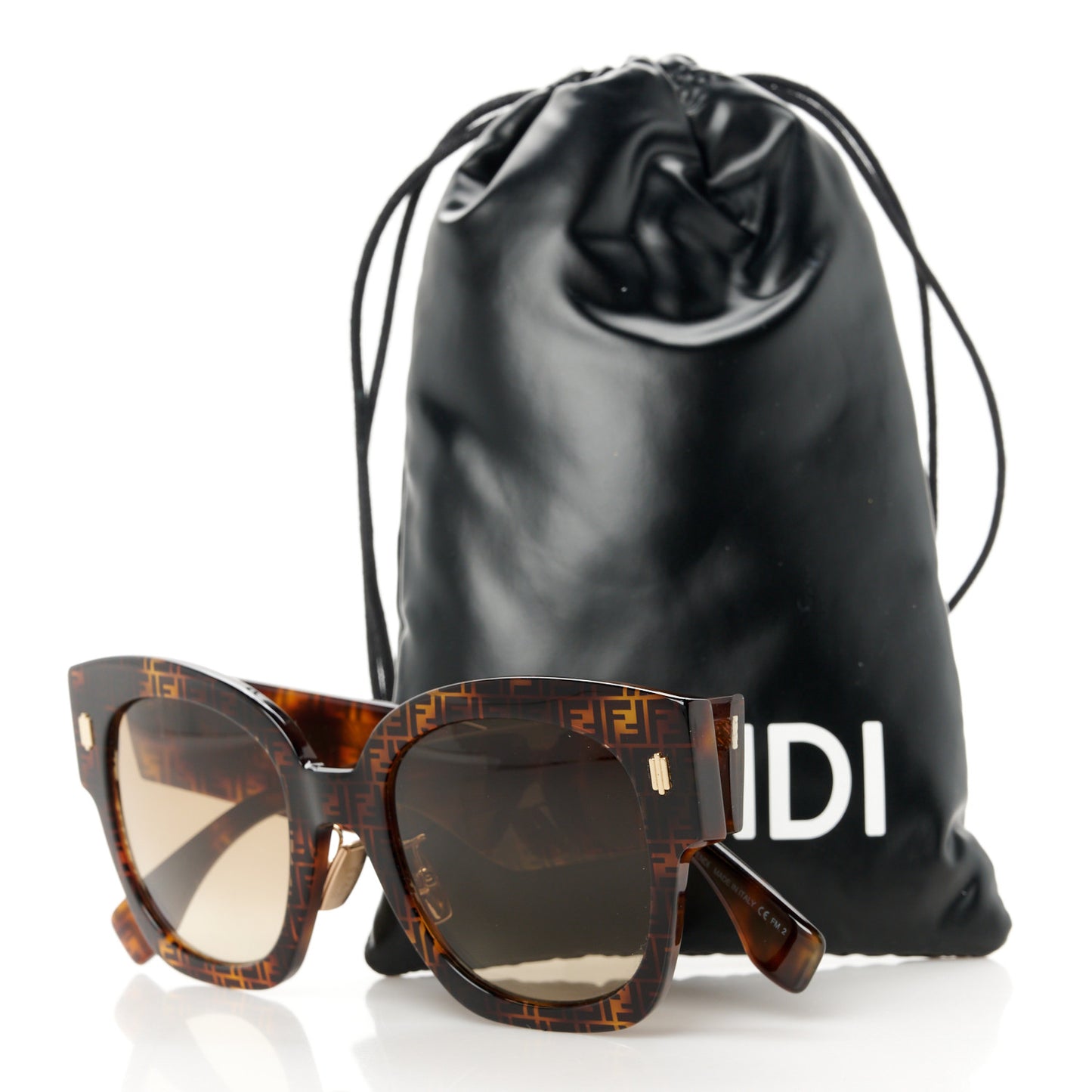 Acetate Fendi Roma Cat Eye Sunglasses FF 0435/S Havana