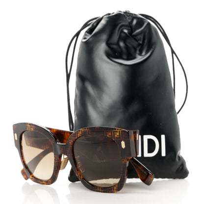 Fendi Acetate Fendi Roma Cat Eye Sunglasses FF 0435/S Havana 8 of 8