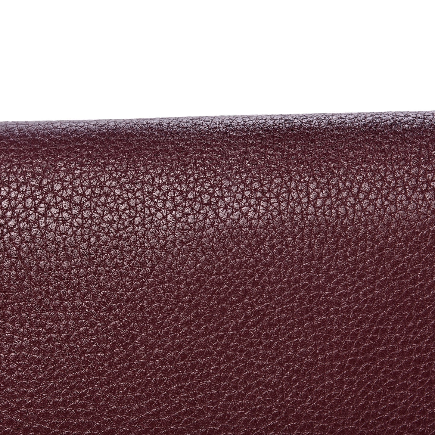 Pebbled Calfskin Rockstud Rolling Wristlet Clutch Rubin