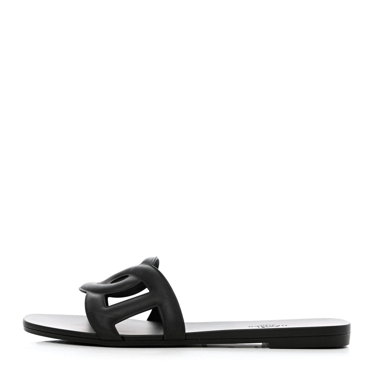 Rubber Aloha Sandals 39 Black