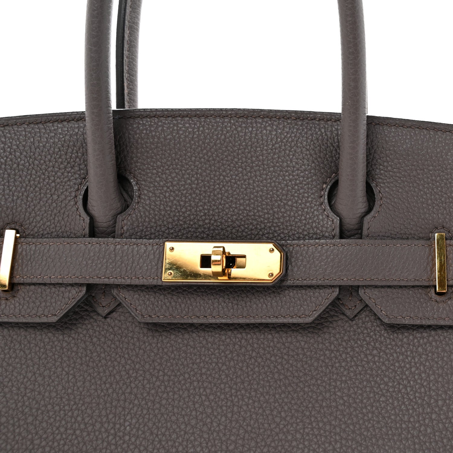 Hermes Togo BIRKIN 30 Etain 7 of 9