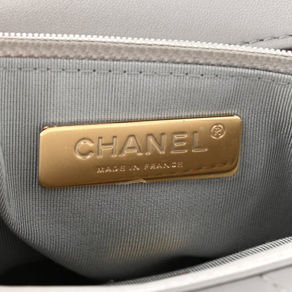 Chanel Lambskin Quilted Medium Chanel 19 Flap Grey 6 of 11