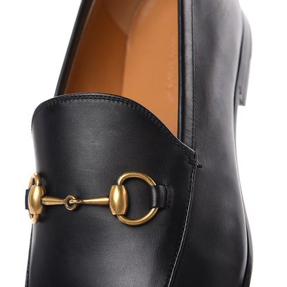 Gucci Calfskin Horsebit Mens Jordaan Loafers 7 Black 9 of 11