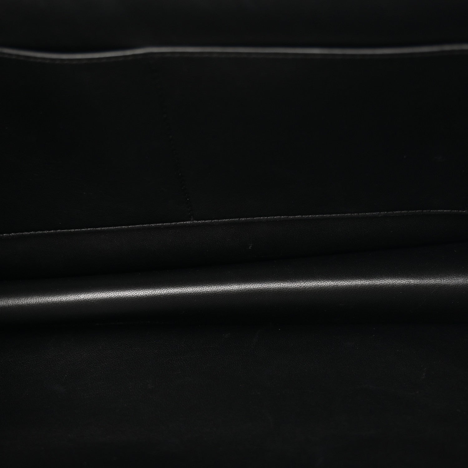Celine Smooth Calfskin Medium Clasp Shoulder Bag Black 5 of 14