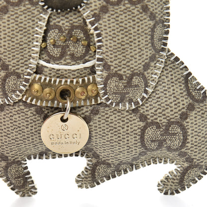 Gucci GG Supreme Monogram Bull Dog Key Charm 3 of 3